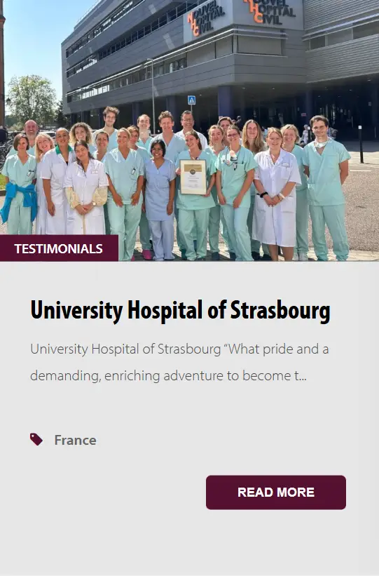 University Hospital of Strasbourg Testimonial